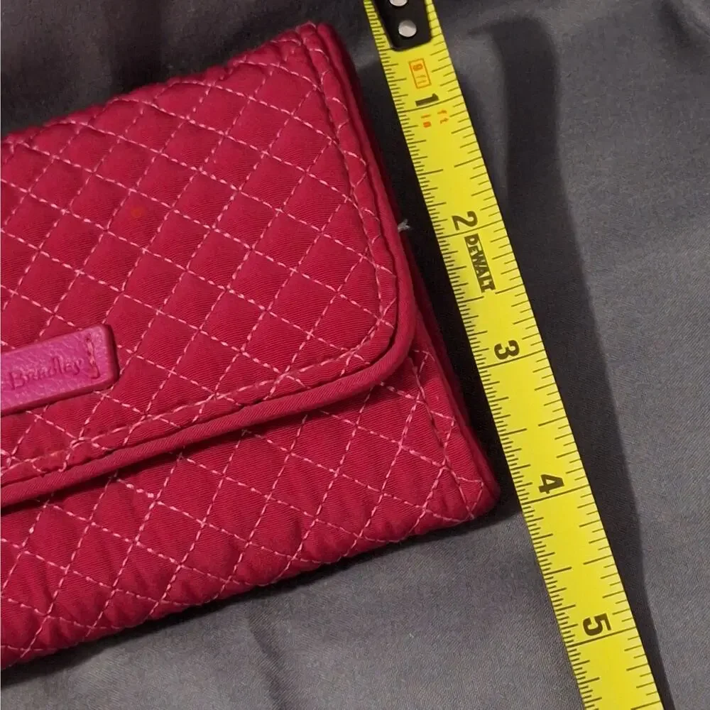 NWT Vera Bradley Iconic RFID Riley Compact Wallet - Passion Pink - Picture 8 of 8